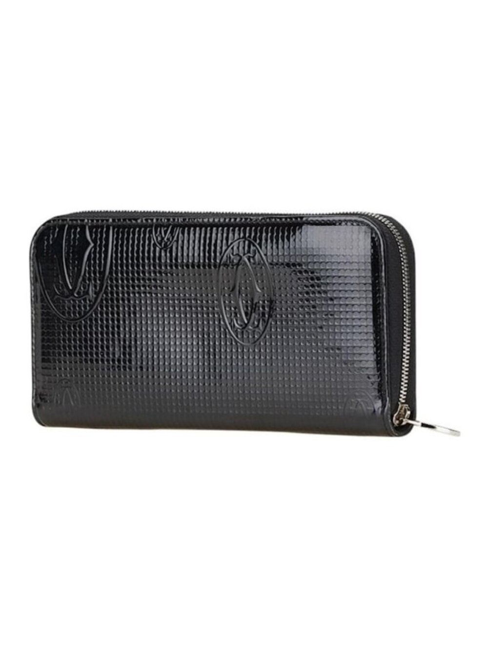 Cartier Happy Birthday Black Patent Leather Wallet